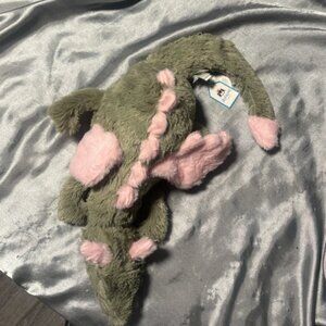 big pink and green jelly cat dragon